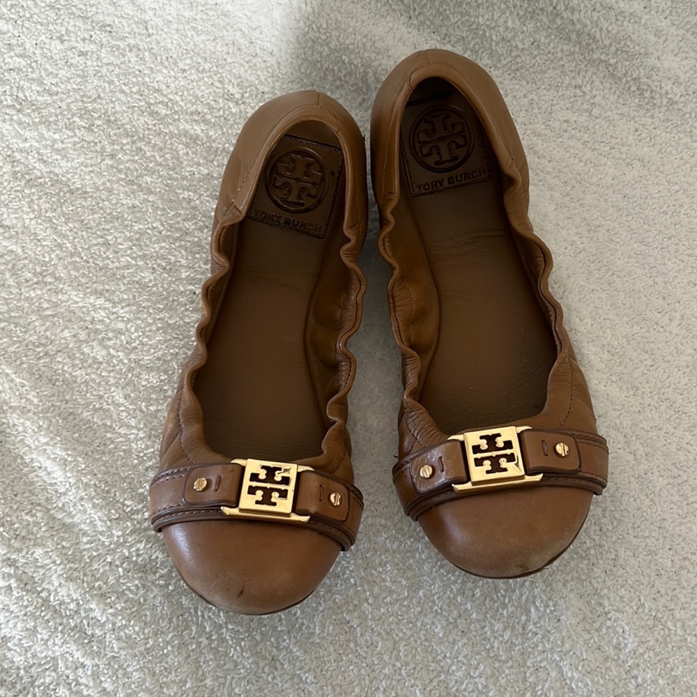Tory Burch used ballet flats size 8
